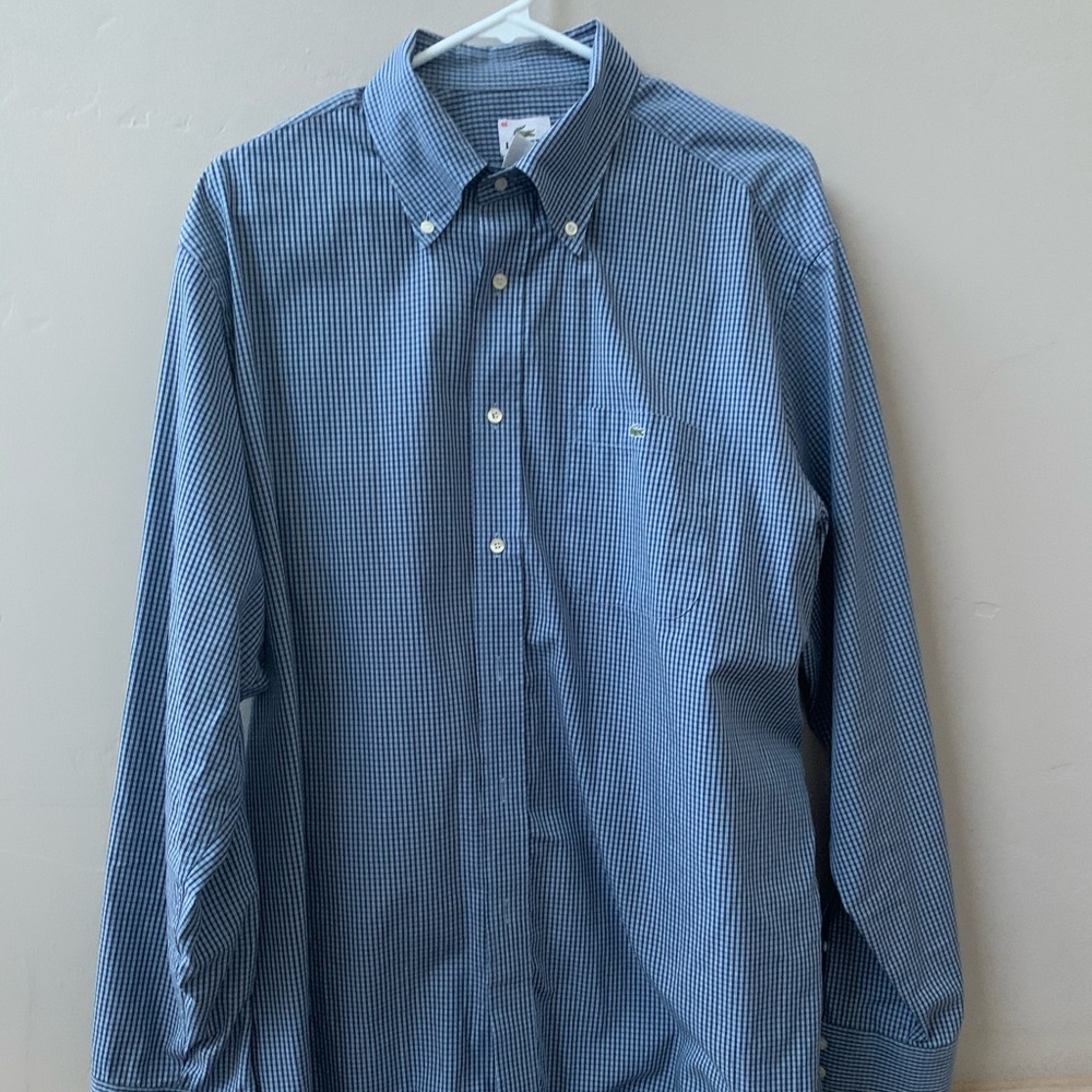 Men’s Lacoste Button Down Long Sleeve Size 46